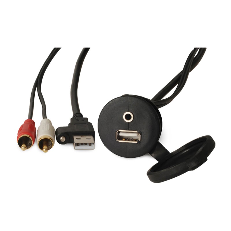 Kilde Due Ritual Fusion® Panel Mount USB/3.5 mm AUX Connector | Garmin