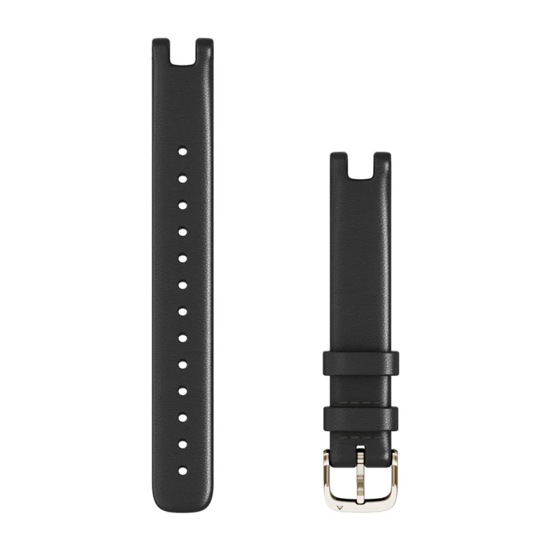 Black Leather Watch Band