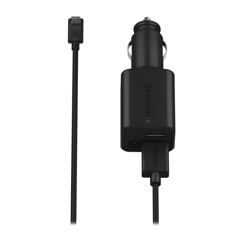 USB Power Port Ready retractable USB charge USB cable wired specifically  for the Garmin Dash Cam 10 / 20 and uses TipExchange