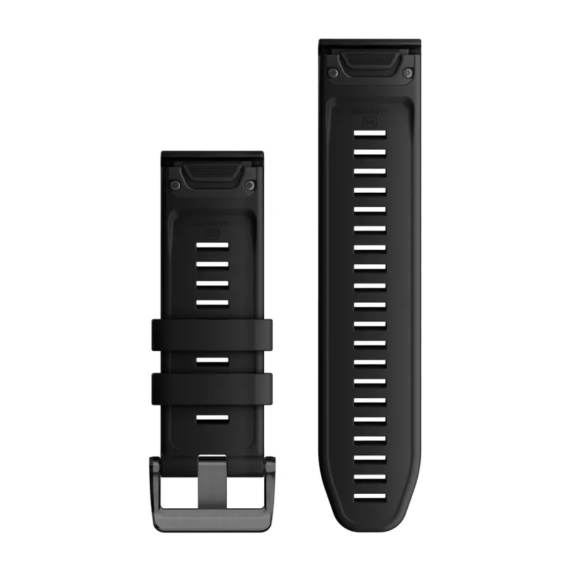  Garmin QuickFit 22 mm Watch Band - Graphite Silicone Band :  Electronics