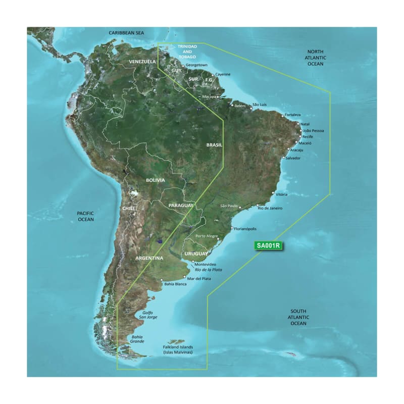 South America, East Coast Charts | Garmin