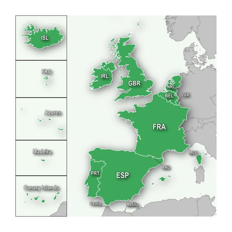 Mapa da Europa – Portugal Travel Guides