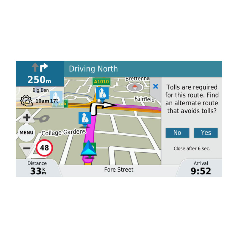 Garmin watch navigation shop app