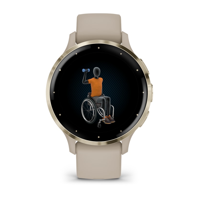 Garmin Venu® 3S  Smartwatch compacto con funciones de salud y ejercicio