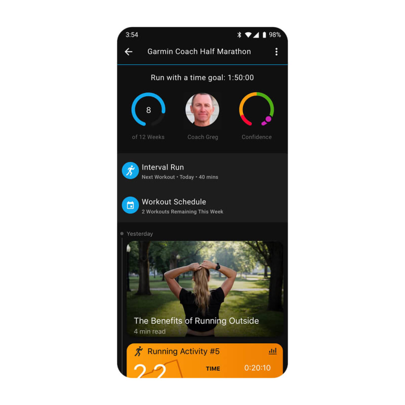 Garmin forerunner app shop