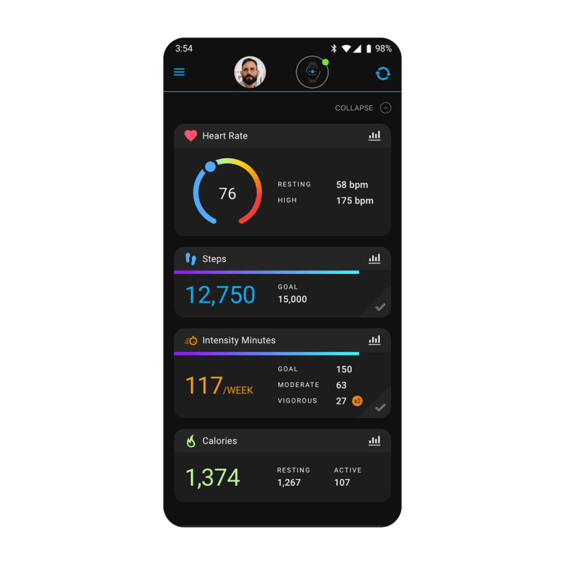 Garmin connect golf app store
