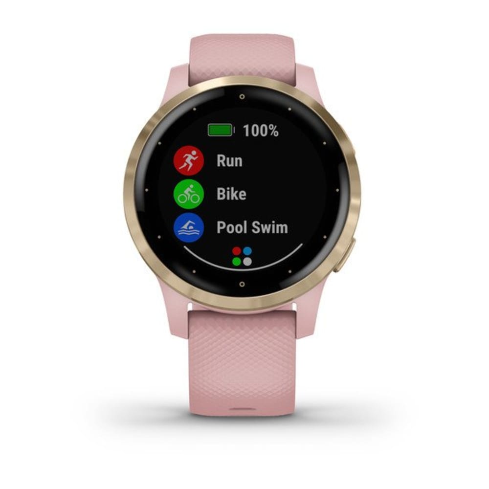 ガーミン　GARMIN vivoactive 4S ホワイト ローズゴールド GARMIN（ガーミン） 活動量計タイプ｜010-02172-27 vivoactive