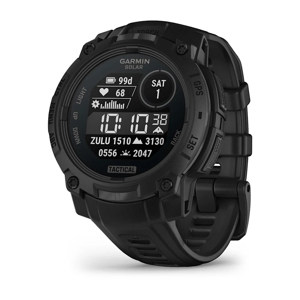 【Tst 】GARMIN INSTINCT 腕時計 ブラック Garmin Instinct 3 Solar - Tactical | Rugged Smartwatch | 45 mm